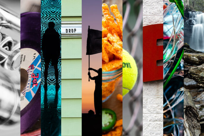 10 slices of imagery from 10 separate photos.